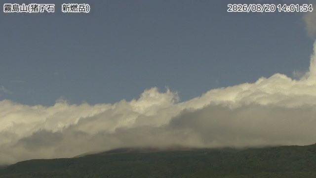 霧島山 新燃岳の見本画像（2026年8月）